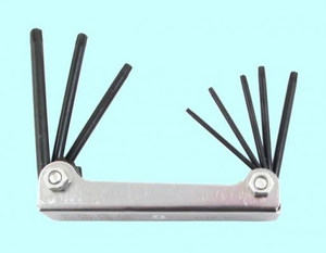 Набор ключей Шестигранных TORX из  8шт (T9,Т10,Т15,Т20,Т25,Т27,Т30,T40) в метал. корпусе СrV "CNIC" (2210) (cnic48762)