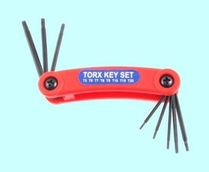 Набор ключей Шестигранных TORX из 7шт (T5,Т6,Т7,Т8,Т9,Т10,T20) в пласт. корпусе СrV "CNIC" (2215) (cnic48766)