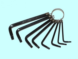 Набор ключей Шестигранных TORX из 8шт (T9,Т10,Т15,Т20,Т25,Т27,Т30,T40) на кольце СrV "CNIC" (2303) (cnic66464)
